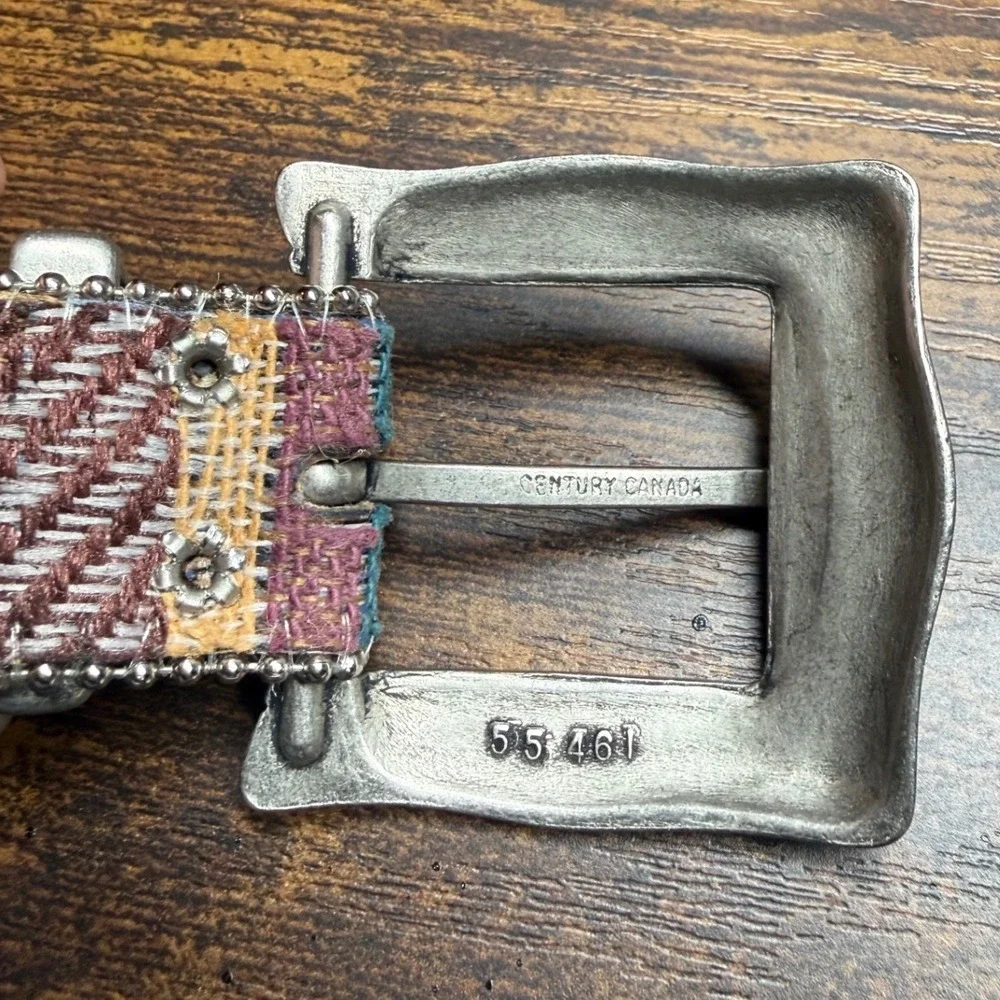 Elite Fresno California Southwestern Woven Patchwork Belt Size Large Western